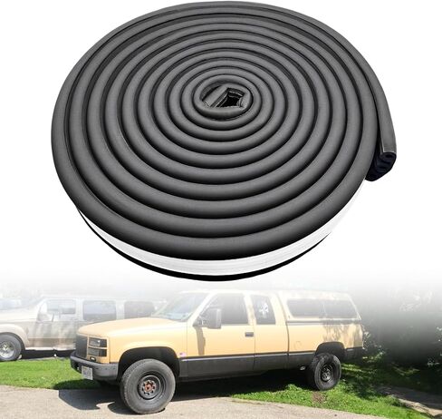 Truck Cap Seal 23FT (2" W x .200" H x 23' L) EPDM Rubber for Truck Cap 200 lbs or Less, Camper Shell up to 200 lbs Truck Canopy Seal Five Year Free Replacement in Kuwait