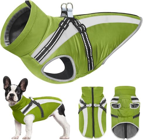 mosucoirl الدافئة الكلب المعاطف سترة، مقاوم للماء الكلاب سترة عاكسة الصوف الحيوانات الأليفة الشتاء معطف الطقس البارد الكلاب الملابس الدافئة سترات الثلج ملابس للكلاب الصغيرة المتوسطة الكبيرة جرو in Kuwait