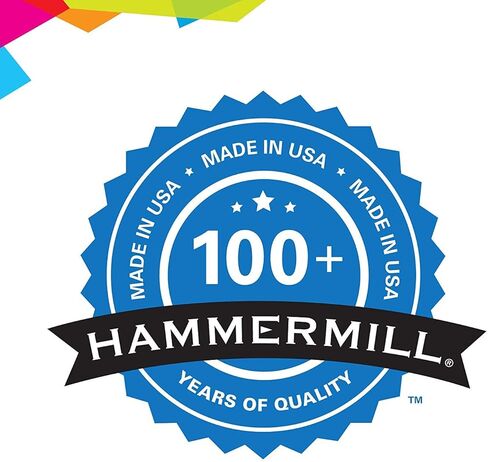 Hammermill A4 Paper, 20 lb Copy Paper (210mm x 297mm) - 1 Ream (500 Sheets) - 92 Bright, Made in the USA, 105500R, White in Kuwait
