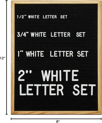 Felt Like Sharing Plastic Letter Board Letters Only (348 Pieces) – 1" Letter Board Letters for Changeable Felt Letter Board – White Letter Board Accessories – Gift Set in Kuwait
