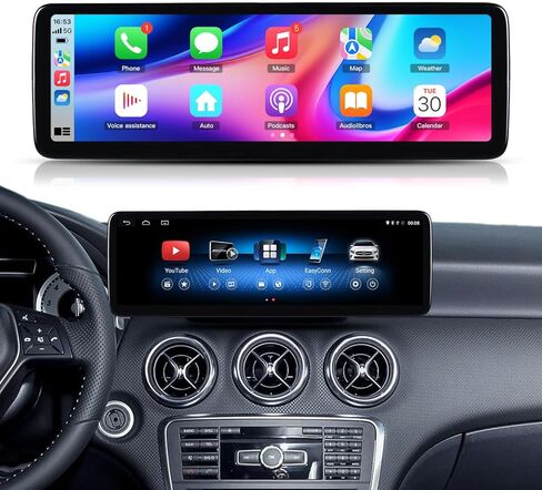 14.9 بوصة أندرويد 13 شاشة لمس لاسلكية Carplay لمرسيدس بنز A Class W176 GLA X156 CLA C117 C Class W204 NTG 4.5/4.7 GPS WiFi ستيريو مشغل وسائط متعددة رئيس وحدة in Saudi Arabia