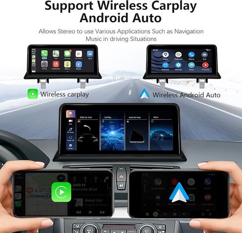 سيارة لاسلكية Carplay أندرويد السيارات ستيريو الوسائط المتعددة لسيارات BMW 1 سلسلة E87 E81 E82 E88 CCC 2004-2008 شاشة تعمل باللمس HD 10.25 "1920*720 نظام لينكس DSP in Kuwait