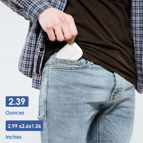 حافظة شحن لاسلكية متوافقة مع AirPods الجيل الثالث، علبة شحن Air Pods الجيل الثالث بديلة مع زر مزامنة بلوتوث، بطارية مدمجة بقدرة 660 مللي أمبير في الساعة، بدون سماعات أذن in Saudi Arabia