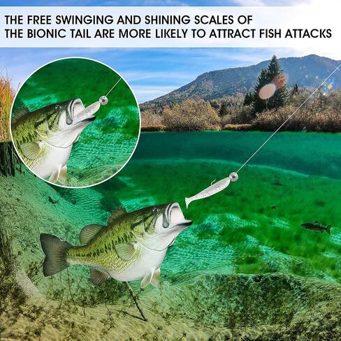Cobee Soft Fishing Bass Lures, Paddle Tail Swimbaits Silicone Swim Baits Bass Lures Drop Shot Lures for Trout Crappie Bass Saltwater, Freshwater 2.75 in (White) in Saudi Arabia
