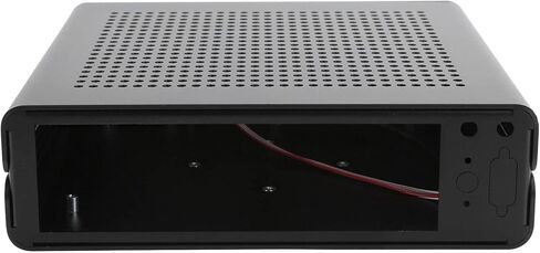 حافظة كمبيوتر ألعاب Mini ITX، هيكل G60S HTPC، حافظة كمبيوتر مزودة بمصدر طاقة DCATX من الألومنيوم بالكامل لجهاز Mini-ITX 170x170 مم، موضع (USB2.0) in Kuwait