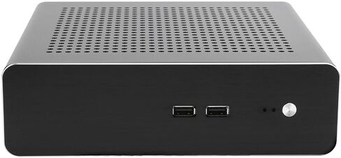 حافظة كمبيوتر ألعاب Mini ITX، هيكل G60S HTPC، حافظة كمبيوتر مزودة بمصدر طاقة DCATX من الألومنيوم بالكامل لجهاز Mini-ITX 170x170 مم، موضع (USB2.0) in Kuwait