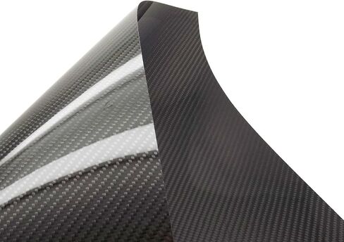 500x400x0.3mm Carbon Fiber Aramid Veneer Sheet Panel Real 3K Carbon Fiber (Plain Weave/Gloss Finish) in Saudi Arabia