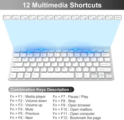 مجموعة لوحة مفاتيح وماوس لاسلكية من cimetech - فضي in Kuwait
