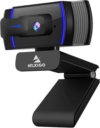 NexiGo N660P (Gen 2) 1080P 60FPS Webcam with Software Control, Dual Microphone & Cover, Autofocus, HD USB Computer Web Camera, for OBS/Gaming/Zoom/Skype/FaceTime/Teams/Twitch in Saudi Arabia