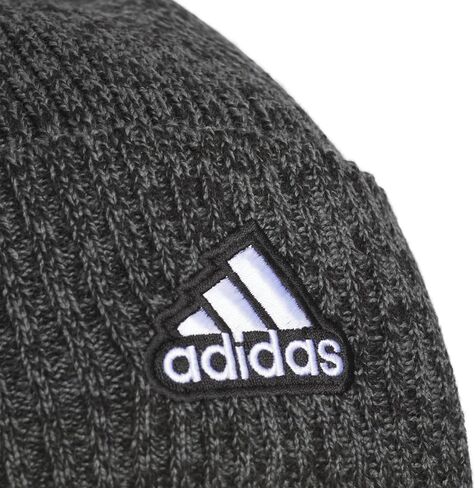 قبعة Recon Ballie الصغيرة للرجال من adidas، قبعة/قبعة شتوية متماسكة مبطنة بالصوف ذات مقاس قياسي مع بوم in Kuwait