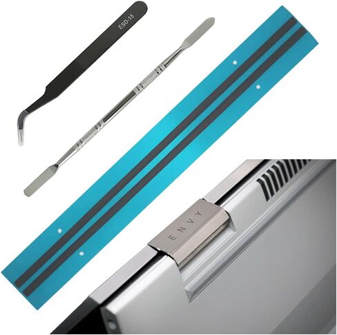 أشرطة قدم مطاطية بديلة للكمبيوتر المحمول HP Envy X360 Convertible مقاس 15.6 بوصة مع رافعة وملقط من الفولاذ المقاوم للصدأ (رمادي) in Kuwait