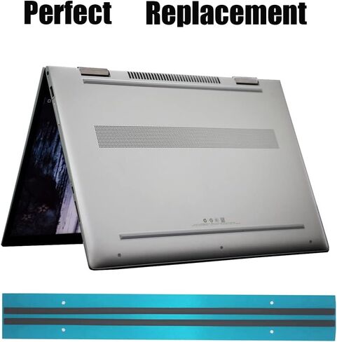 أشرطة قدم مطاطية بديلة للكمبيوتر المحمول HP Envy X360 Convertible مقاس 15.6 بوصة مع رافعة وملقط من الفولاذ المقاوم للصدأ (رمادي) in Kuwait
