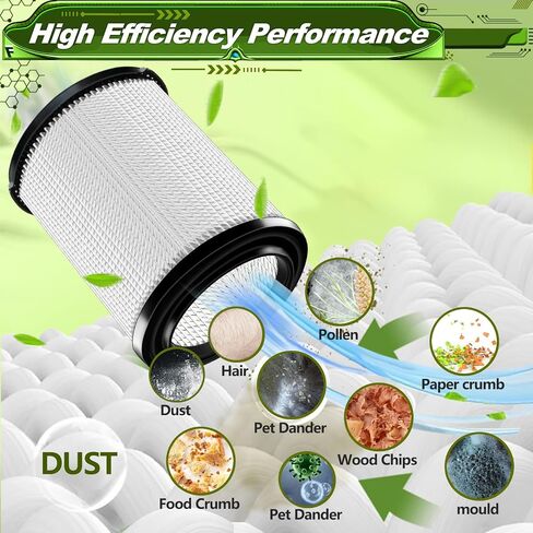 فلتر بديل متوافق مع Shop-Vac Shop Vac 90304، 90350، 90333،903-04-00، 9030400،5 6 12 16 جالون من فلاتر المكنسة الكهربائية الرطبة/الجافة in Kuwait