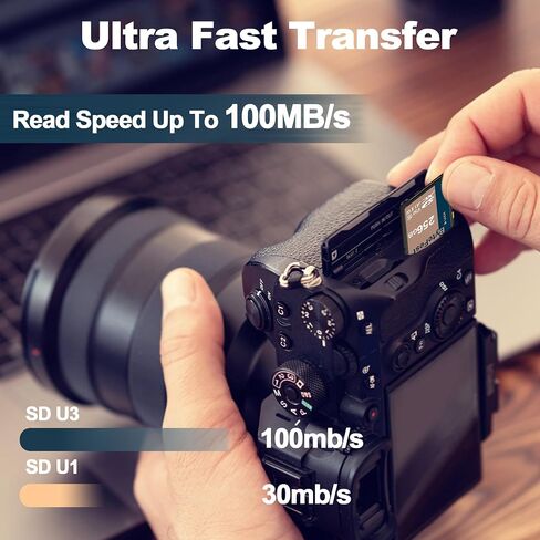 SD Card 64GB UHS-I SDXC Flash Memory Cards for Cameras- Class 10, U3, V30, Full HD SD Cards with Unmatched Storage & Transfer Speeds in Saudi Arabia