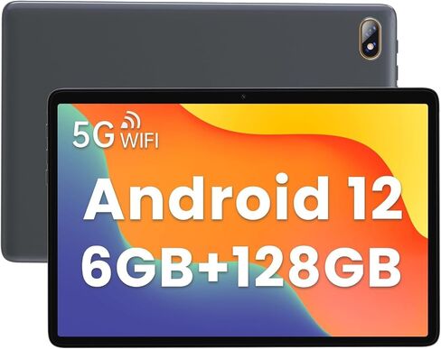 kinstone Tablet Android 12 Tablets 10 Inch with MTK 6GB RAM +128GB ROM +1TB Expanded Octa-Core 2.0GHz, 5G Wi-Fi GMS Certified GPS, 5 MP Camera Tablet, 6000mAh, Gaming Tablet, 1280 * 800 IPS Screen in Saudi Arabia