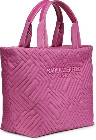 Karl Lagerfeld Paris Voyage Tote, Black/Gunmetal in Saudi Arabia