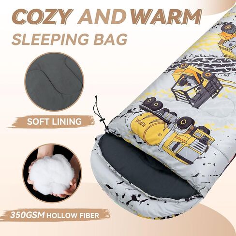 Kids Sleeping Bag for Camping - Lightweight 3 Season Backpacking Sleeping Bag, Compact Child Sleeping Bag for Girls and Boys, Waterproof Youth Sleeping Bag for Outdoor by Croosseoutdoors in Kuwait