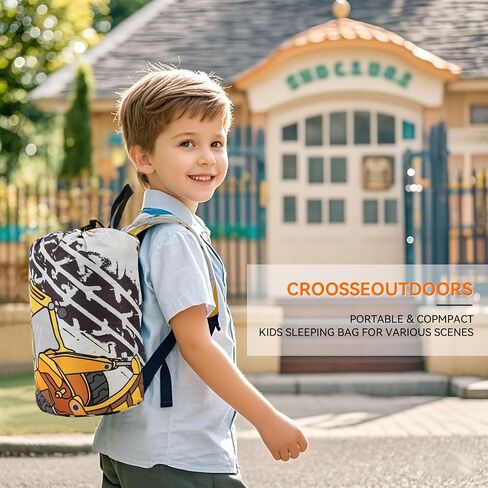 Kids Sleeping Bag for Camping - Lightweight 3 Season Backpacking Sleeping Bag, Compact Child Sleeping Bag for Girls and Boys, Waterproof Youth Sleeping Bag for Outdoor by Croosseoutdoors in Kuwait