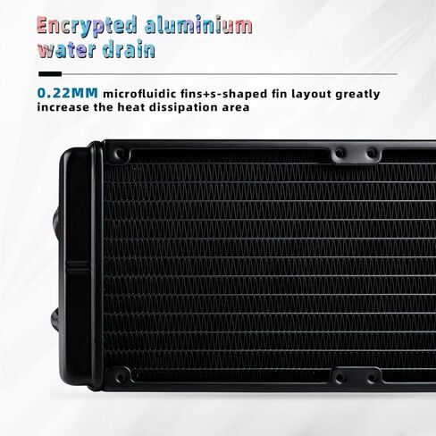 SAMA SI240 مبرد سائل أبيض 240 مم AIO مشعاع مع مراوح RGB PWM قابلة للعنونة 2 × 120 مم AIO مبرد وحدة المعالجة المركزية السائل in Kuwait