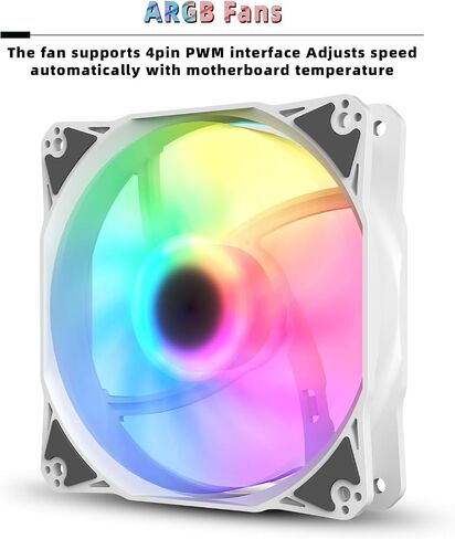 SAMA SI240 مبرد سائل أبيض 240 مم AIO مشعاع مع مراوح RGB PWM قابلة للعنونة 2 × 120 مم AIO مبرد وحدة المعالجة المركزية السائل in Saudi Arabia