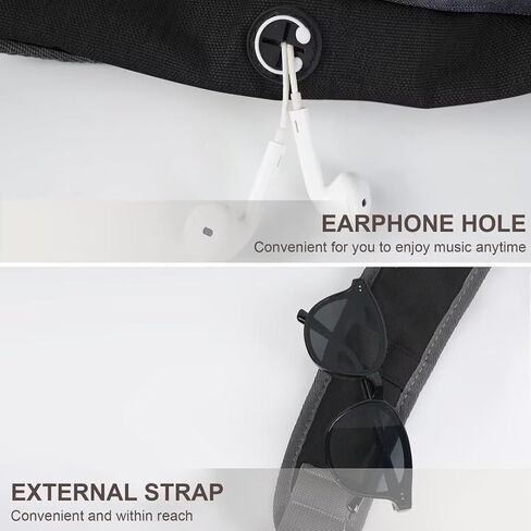 TITECOUGO Large Sling Bag for Women Men Crossbody Bag Waterproof Hiking Backpack Shoulder Bag Chest Bag Travel Essentials Backpack for Outdoor Walking Biking Camping Running Black in Kuwait