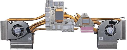 مروحة تبريد وحدة المعالجة المركزية الجديدة + وحدة معالجة الرسومات من BestParts مع مبدد حراري بديل لـ MSI GL75، GL75 Leopard، GE75 Raider، GP75 Leopard، MS-17E3 MS-17E4 MS-17E5 MS-17E7، P/N: PABDD06015SL N414 N417 in Kuwait