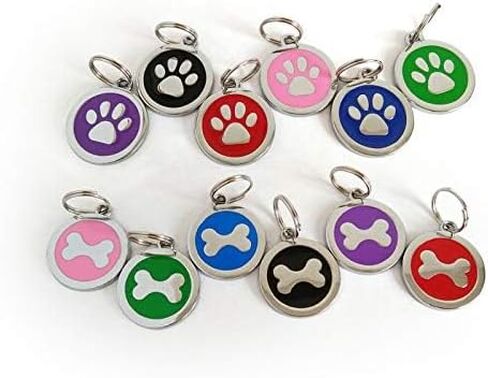 Pet Tags ID Label for Dog Cat Leash Collar Cage Kennel Carrier -Engravable Writable Back Travel Luggage Anti-Lost Tags Airline ID Name Card -6/12Packs (12 Pack) in Saudi Arabia