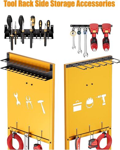 Power Tool Organizer with Wheels - Garage Power Tools Storage Cart, Large Rolling Drill Holder Cordless Battery Storage, Heavy Duty Floor Standing Utility Rack Gift for Men, Husband, Father in Saudi Arabia
