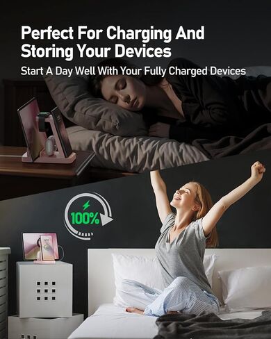 5 in 1 Wireless Charger for Samsung, Wireless Charging Station for Multiple Devices, Fast Charger Stand Dock, for Samsung Galaxy S24 Ultra S23 S22 S20 Note 20 10 Z Fold 6 Galaxy Watch 7 6 5 Buds,Black in Kuwait