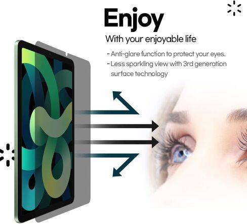 واقي شاشة ورقي من Baditude (قطعتان) لجهاز Galaxy Tab S9fe - واقي شاشة من النوع غير اللامع PET/مضاد للوهج، مضاد لبصمات الأصابع مع سهولة التركيب in Saudi Arabia