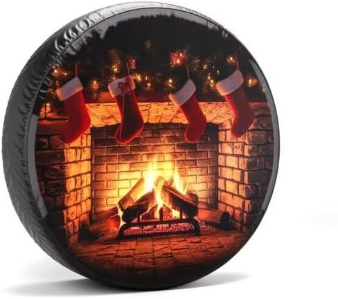 غطاء إطار احتياطي مقاس 15 بوصة، غطاء إطار احتياطي من جلد البولي فينيل كلوريد المقاوم للماء والغبار، سهل التركيب، غطاء حماية متين لإطار احتياطي لمقطورة التخييم RV in Kuwait