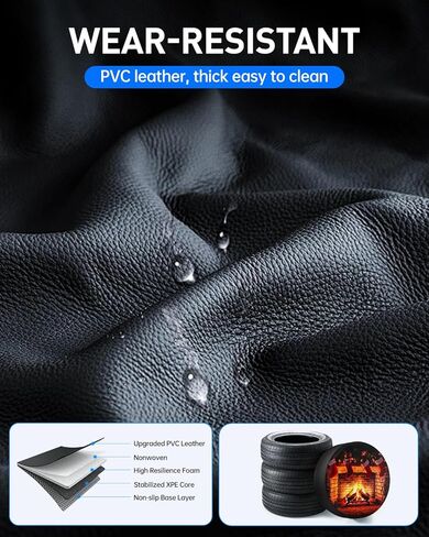 غطاء إطار احتياطي مقاس 15 بوصة، غطاء إطار احتياطي من جلد البولي فينيل كلوريد المقاوم للماء والغبار، سهل التركيب، غطاء حماية متين لإطار احتياطي لمقطورة التخييم RV in Kuwait