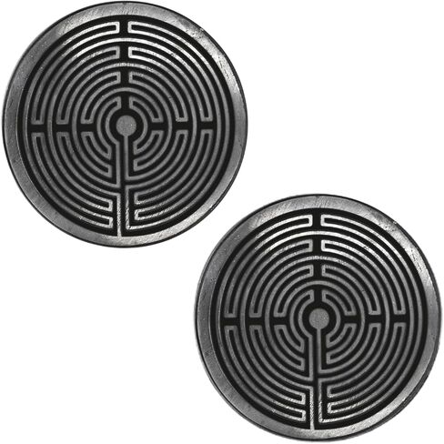 لوحة الخلية - درع الحماية - الممارسة التأملية لرمز المتاهة - صخور الشونغايت النوع الثاني - تأتي مع شهادة in Kuwait