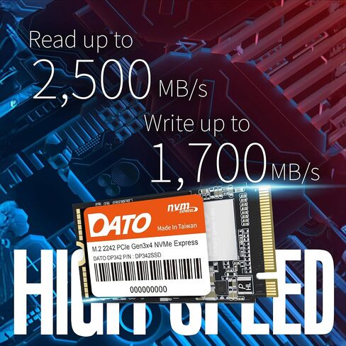 DATO 1TB SSD M.2 2280 PCIe Gen3x4 NVMe Internal Solid State Drive, Up to 2500/1700 MB/s, DP700 Series in Saudi Arabia