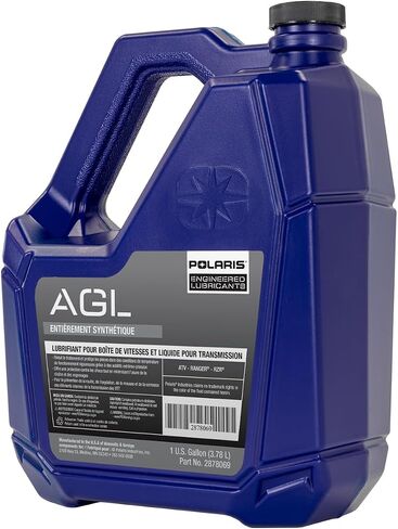 Polaris AGL Full Synthetic Automatic Gearcase Lubricant and Transmission Fluid for Off Road Vehicles With 4 Stroke Engine, 1 Quart, Qty 1, for ATV UTV SxS Maintenance - 2878068 in Saudi Arabia