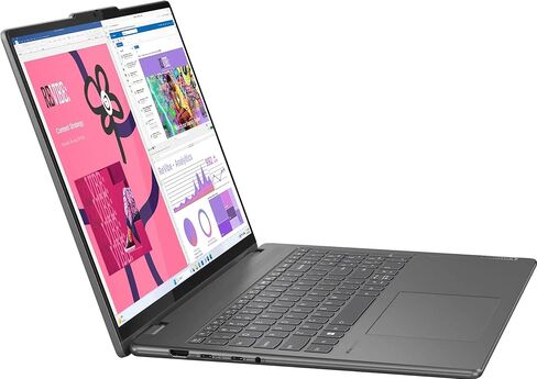 كمبيوتر محمول Lenovo Yoga 7i يعمل بالذكاء الاصطناعي 2 في 1، شاشة لمس 16.0 بوصة IPS WUXGA (Intel Ultra 5-125U، 16 جيجابايت LPDDR5X، 1 تيرابايت M.2 PCIe SSD، لوحة مفاتيح بإضاءة خلفية، بصمة الإصبع، Win 11 Home) مع موسع منفذ USB DKZ in Saudi Arabia