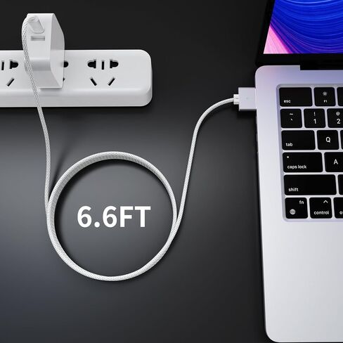 140W USB-C to Magnetic 3 Cable Compatible with Magsafe Charging Cable for 14" 16" MacBook Pro 2024 M3 Pro & Max, MacBook Air 2022 M2, MacBook Pro 2023 M2 Pro & Max - 6.6ft in Saudi Arabia