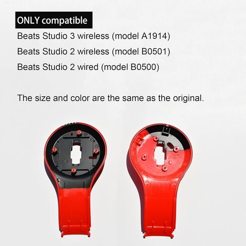 Studio 3 Inner Panel - Replacement Parts Compatible with Beats Studio 3/A1914 and Studio 2 Wireless/B0501 Headphones, Designed to Match The OEM Inner Earphone Shell Accessories (Matte Black) in Saudi Arabia