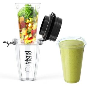 The Blend Friend - Single Serve Smoothie Cup for Nutribullet - Compatible with 600W & 900W Models - No Mess, No Cleanup