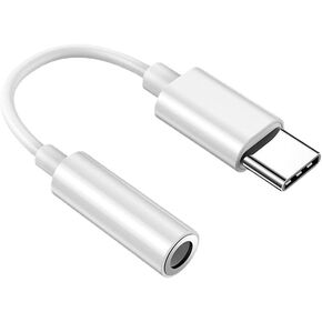 White Type C to 3.5mm Headphone Adapter Amplifier Cable Support Voice Calls Type-c 3.5 Mm USB C Type-c to 3.5mm Headphone Earphones Adapter Headphones, Earbuds and Accessories