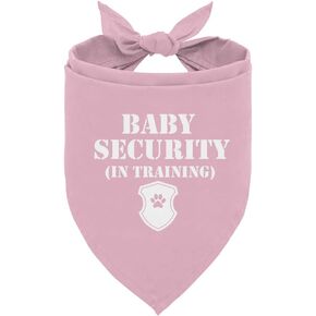 Baby Security Dog Bandana, Dog Pregnancy Announcement, Dog Scarf, Dog Bandana for Small Medium Large Dogs, Green Dog Bandana, Dog Baby Announcement, Gift for Dog Lover (A5)