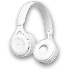 Upgraded Hybrid Noise Cancelling Headphones with Transparent Modes Wireless Bluetooth with Mic Deep Bass Soft-Earpads Hi-Fi Audio Comfortable Fit Long Playtime for Home Office Travel Over Ear White