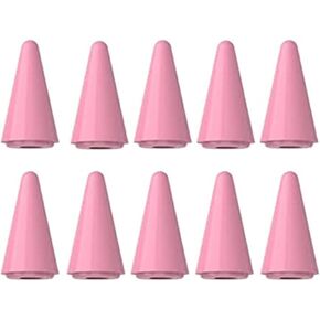 TaIYanG Stylus Replacement Tips for Apple Pencil Tips 10 Pack-White (Universal with Black/Pink/Purple Tips)