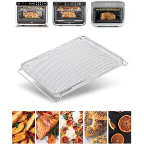 Air Fryer Replacement Oven Basket for Ninja DT201/DT251/DT551, Stainless Steel Baking Racks Trays Original Replacement for Ninja Foodi Toaster Oven, Mesh Basket Accessories for Air Frying/Dehydrating