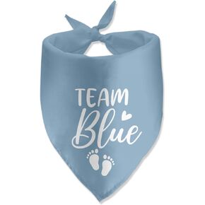 Team Blue Dog Bandana Gender Reveal Baby Announcement Dog Bandana Pregnancy Announcement Pet Scarf Pet Accessories for Pet Dog Lover Pregnancy Reveal Ideas