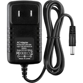 24V 1A DC Power Adapter 24W Supply 100V-240V AC to DC 24 Volt 1000,800,600,400,300,200,100mA Available with 5.5mm x 2.5mm Compatible with 5.5x2.1mm Tip