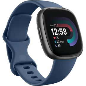 Adorve Sport Band Compatible with Fitbit Versa 4 Bands/Versa 3 Bands/Fitbit Sense Bands/Sense 2 Bands for Women Men, Soft Replacement Bracelet Strap for Fitbit Sense/Sense 2/Versa 3/Versa 4 Watch