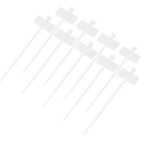 MECCANIXITY 250pcs Marker Cable Zip Ties, 4 Inch Self-Locking Nylon Labels Zip Tie Wraps, Wire Tags Ties Straps for Indoor and Outdoor, 1/8", White