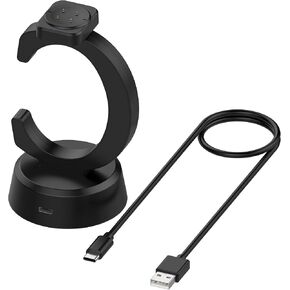 Charger Stand for Google Pixel Watch 3, Replacement C-Shaped Charging Dock Compatible with Google Pixel Watch 3 41mm 45mm Charger (Black)