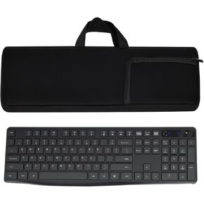 Keyboard Mouse Case Portable Protective Case Neoprene Material Shockproof Waterproof Durable Compatible with Lovaky MK98 Wireless Keyboard ; Black